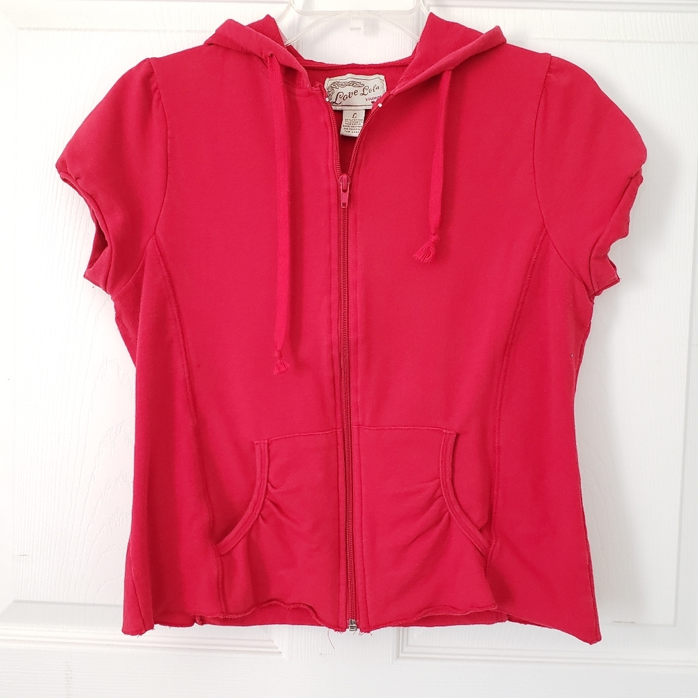 Love LoLa Vintage Sleeveless Hoodie 2000's